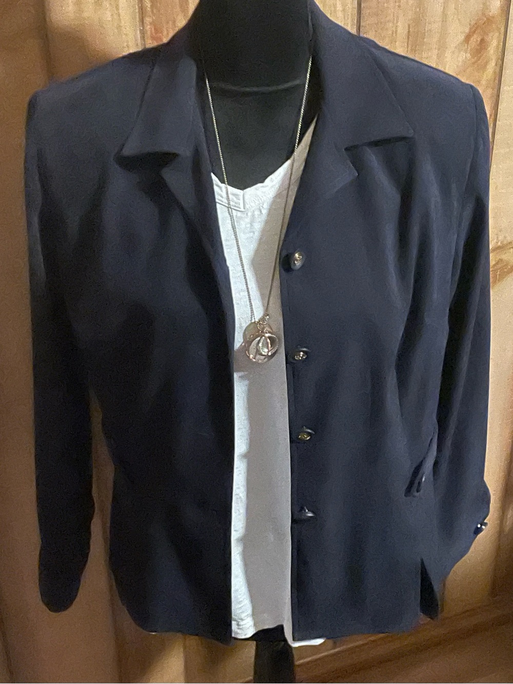 Perceptions Petite Navy Women's Blazer